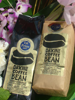 Da Kine Coffee Bean Dark and Medium Roast Bags